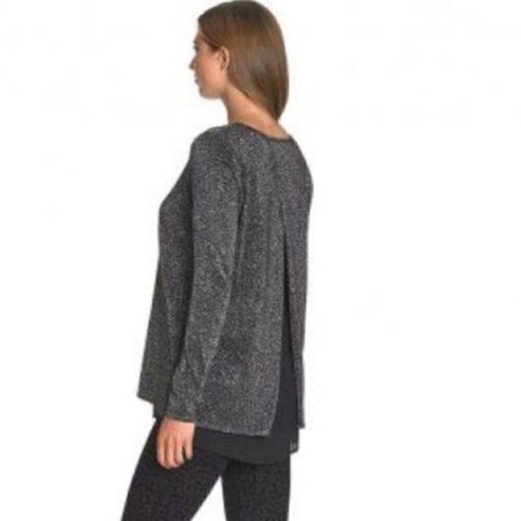 Long Tall Sally Metallic and Georgette Sweater size XS - Picture 6 of 10